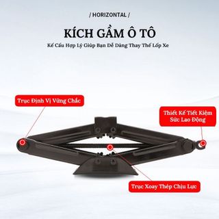 Kích Nâng Gầm Ô Tô, Xe Con, Xe Máy 2.0 Tấn Dạng Chữ A Nhỏ Gọn, Thay Thế Lốp Xe Hơi, Ô Tô Khẩn Cấp,Tặng Ngay 1 Cờ Lê