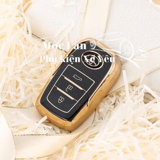 [Có sẵn] Ốp khoá TPU kèm móc khoá xe ô tô Toyota Fortuner 3 nút,Chất liệu nhựa mềm ôm sát chìa Mộc Lan - Phụ kiện xế yêu