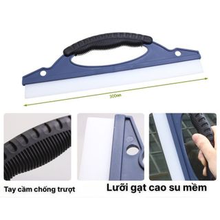 Cây gạt nước lau kính, rửa xe ô tô bằng cao su dẻo silicon cần ngắn