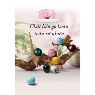 Bộ Lót Ghế Bi Gỗ Hoạt Hình Dễ Thương Dành cho Ghế Xe hơi,Văn Phòng Cao Cấp Sang Trọng Nhiều Màu chất Liệu Gỗ Massage