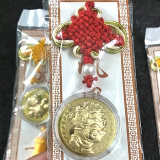 Dây Treo Ô Tô Đồng Xu Hình Con Rồng Cute