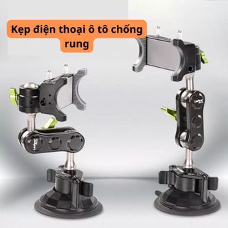Giá đỡ điện thoại trên ô tô cửa hít kính Titan Lanparte B01 gắn điện thoại, gắn taplo kính xoay 360 độ