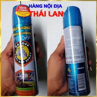 Chai xịt Chuột Thái Lan Rat Off Anti Rat Spray 300ml và 450ml Hiệu Qủa Ngay Khi Sử Dụng Mộc Lan - Phụ kiện xế yêu
