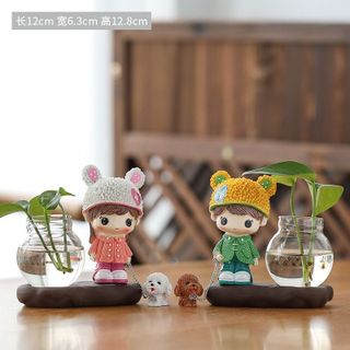 Bình Thủy Sinh Trồng Cây Mini Mix Bé Trai Bé Gái Trang Trí Bàn Làm Việc, Cửa Sổ, Tủ Kệ,Decor...