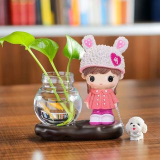 Bình Thủy Sinh Trồng Cây Mini Mix Bé Trai Bé Gái Trang Trí Bàn Làm Việc, Cửa Sổ, Tủ Kệ,Decor...