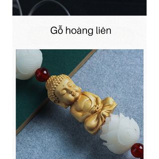 Khánh Phật Quan Âm Bình An Treo Xe - Khánh Treo Cửu Liên Hoa Bồ Đề Lá Sen Thu Hút Tài Lộc May Mắn Cho Chủ Xe