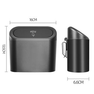 Thùng rác để trên ô tô mini siêu tiện lợi gắn icon ngộ ngĩnh - chất liệu nhựa ABS cao cấp Mộc Lan - Phụ kiện xế yêu