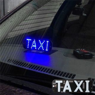 Biển Báo Taxi Có Đèn LED 12V Kèm Cáp USB Và Công Tắc Cho Xe Hơi Dạng hít Chân Kính