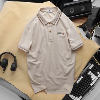 Áo thun Nam Polo TE Logo Thêu Thun Trơn Thanh Lịch Sang Trọng Thun cá sấu cotton lục giác Chất Mát Co giãn Tốt