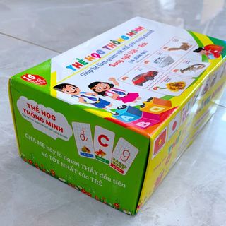 Bộ Thẻ Học Thông Minh 16 Chủ Đề Tiếng Anh Tiếng Việt Cho Bé