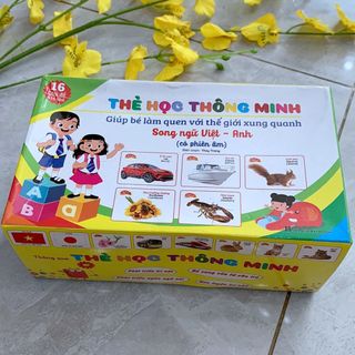 Bộ Thẻ Học Thông Minh 16 Chủ Đề Tiếng Anh Tiếng Việt Cho Bé