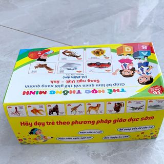 Bộ Thẻ Học Thông Minh 16 Chủ Đề Tiếng Anh Tiếng Việt Cho Bé