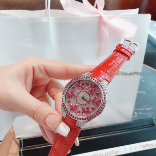 ĐỒNG HỒ SIÊU CẤP NỮ GRA.FF DIAMOND DA XANH ĐỎ