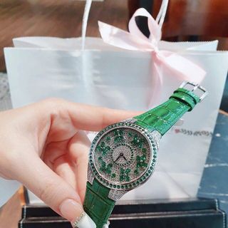 ĐỒNG HỒ SIÊU CẤP NỮ GRA.FF DIAMOND DA XANH ĐỎ
