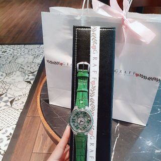 ĐỒNG HỒ SIÊU CẤP NỮ GRA.FF DIAMOND DA XANH ĐỎ
