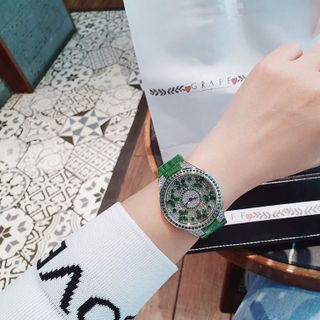 ĐỒNG HỒ SIÊU CẤP NỮ GRA.FF DIAMOND DA XANH ĐỎ