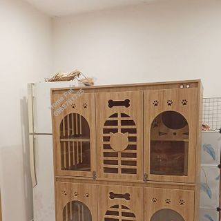Chuồng Mèo Hai Tầng Gỗ MDF Cốt Lõi Xanh Chống Ẩm, Nhà Cho Thú Cưng Giá Tại Xưởng