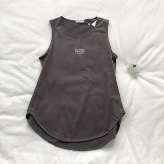 Áo ba lỗ nữ in chữ đơn giản trẻ trung freesize dưới 65kg-Thu