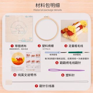 Tranh Len Thêu Thủ Công Hình Kem 6 inch Handmade phù hợp Cho Quà Tặng ( thích Hợp Kinh Doanh Quán nước ) Hàng, Gí Tận Xưởng