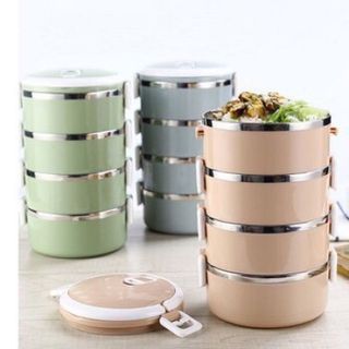 Hộp Cơm 4 Tầng Hình Tròn