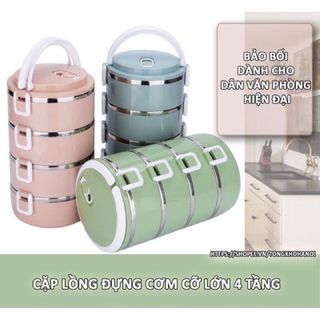 Hộp Cơm 4 Tầng Hình Tròn