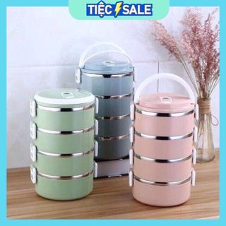 Hộp Cơm 4 Tầng Hình Tròn