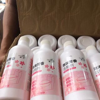 Sỉ Chai xịt tẩy rửa bồn cầu HOA ANH ĐÀO, nhà vệ sinh đa năng siêu sạch hương nước hoa anh đào khử khuẩn 500ml