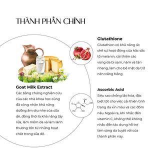 [CHÍNH HÃNG] Sữa rửa mặt sáng da và dưỡng ẩm Truesky Glutathione Cleanser chiết xuất sữa dê 50g - Gía sỉ - Giá bán buôn