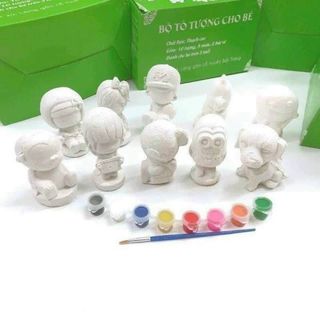 Bộ tô tượng 10 con kèm màu và cọ