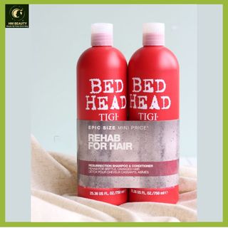 Bộ gội xả Tigi Bed Head MC 750ml phục hồi chăm sóc giúp tóc hư tổn mềm mượt hỏng hóc tổn thương chuyên nghiệp cao cấp