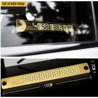Bảng số điện thoại đặt taplo ô tô gắn chậu xương rồng xinh xắn - Mộc Lan Phụ Kiện Xế Yêu