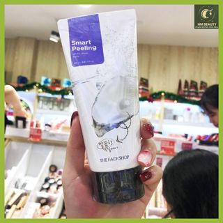 Tẩy tế bào chết Ngọc Trai THE FA.CE SHOP SMART PEELING White Jewel 120ml làm đẹp loại bỏ da chết trắng sáng hồng mịn màng tự nhiên