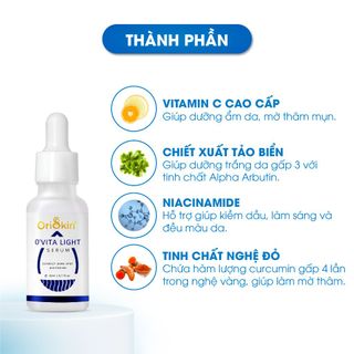 Serum Mờ Thâm Trắng Da Kiềm Dầu Se Khít Lỗ Chân Lông Oriskin O’vita Light Serum 20ml