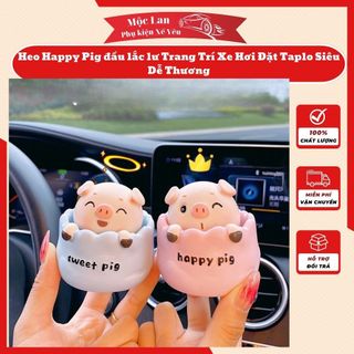 Heo Happy,Lucky &Love Sweet Pig Trang Trí Xe Hơi Đặt Taplo Siêu Dễ Thương quà Tặng Người Thân Và Bạn bè giá sỉ