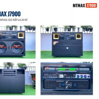 Loa Kéo Điện Cao Cấp MTMAX J7900 Bass Đôi 40cm – Combo Đẩy, Vang, Micro Âm Thanh Chất Lượng Cao Công Suất 1000 - 2000W
