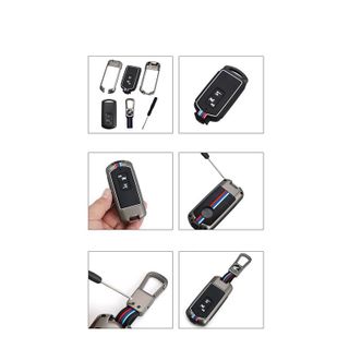 Ốp Chìa Khóa Smartkey Xe Máy Airblade Lead Vario Hợp Kim Kẽm 2 Nút - Mộc Lan phụ kiện xế yêu