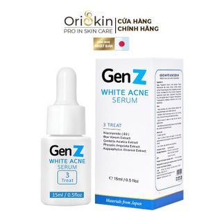 Serum Giảm Mụn Oriskin GenZ White Acne Serum Loại Bỏ Các Loại Mụn Viêm, Trứng Cá Và Mụn Đầu Đen 30ml