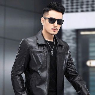 ÁO KHOÁC DA NAM PHONG CÁCH LỊCH LÃM MỚI AD050