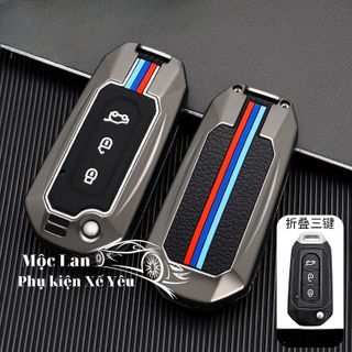 Ốp khóa kim loại cao cấp dáng thể thao xe ô tô FORD Focus Kuga Fiesta MK4 ST bảo vệ chìa khóa chịu va đập tốt