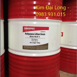 Mỡ SINOPEC Multipurpose Lithium (RED) 180Kg giá sỉ