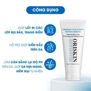 Sữa Rửa Mặt Trắng Da Oriskin Cleanser Moisturizing 100ml