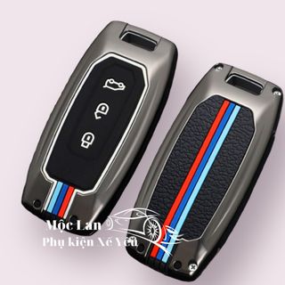 Ốp khóa kim loại cao cấp dáng thể thao xe ô tô FORD TERRITORY 2020- 2023 bảo vệ chìa khóa chịu va đập tốt -otofunmoclan
