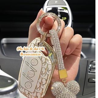 Ốp bảo vệ chìa khoá xe ô tô Dior vàng MG ZS HS - ốp mạ TPU mới nhất năm 2023 cao cấp sang trọng