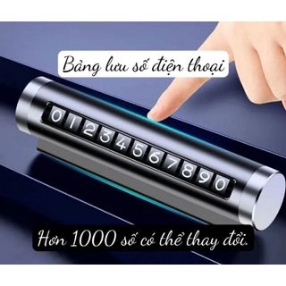 (BDT05) Bảng Ghi Số Điện Thoại Đậu Xe Tạm Thời Chất Liệu Kim Loại Dạng Con Lăn Tiện Dụng Gắn Taplo Cao Cấp