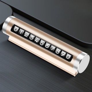 (BDT05) Bảng Ghi Số Điện Thoại Đậu Xe Tạm Thời Chất Liệu Kim Loại Dạng Con Lăn Tiện Dụng Gắn Taplo Cao Cấp