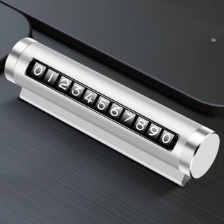 (BDT05) Bảng Ghi Số Điện Thoại Đậu Xe Tạm Thời Chất Liệu Kim Loại Dạng Con Lăn Tiện Dụng Gắn Taplo Cao Cấp