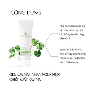 [CHÍNH HÃNH] Gel rửa mặt cho da mụn Truesky Centella Cleanser chiết xuất rau má 50g - Giá bán buôn - Giá sỉ
