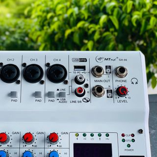 Mixer MTMAX GX06 Hát Livestream, Thu Âm, Karaoke Với Dàn Âm Thanh Gia Đình, Thiết Kế Sang Trọng Tích Hợp 99 Hiệu Ứng