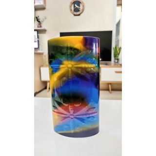 BÌNH HOA SƠN MÀI - IN NỖI 4 HOA