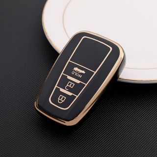 Bao chìa khóa ô tô TPU mạ crom toyota Camry 2019 - 2022, Altis 2022loại 3 nút và 4 bấm -ôm sát chìa bảo vệ ốp khóa